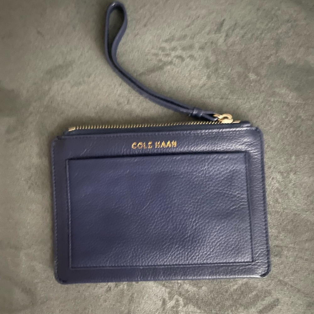Cole Haan leather wristlet